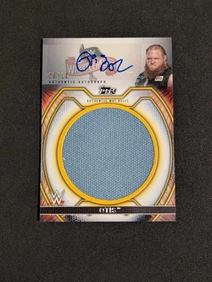 2021 Topps WWE Otis Mat Relic Auto /10 - Image 1 of 3