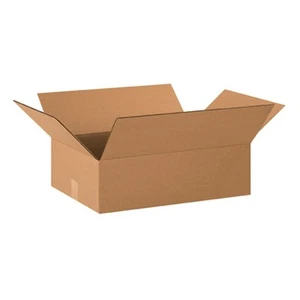 Shipping Boxes Flat 20"L x 14"W x 6"H, 25-Pack | Corrugated Cardboard Box for... - Picture 1 of 4