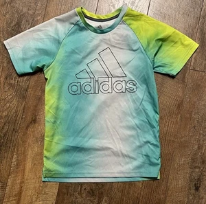 Adidas Shirt Youth 7 Cool T-Shirt Short Sleeve Lightweight Logo School Soccer - Picture 1 of 3