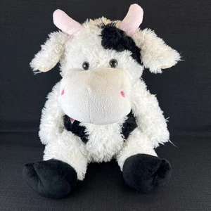 Juguetes Best Made Negro Blanco Vaca Floral Arco 15" Peluche Juguete - Imagen 1 de 17