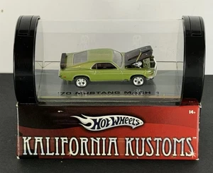 1970 Mustang Mach 1 Kalifornia Kustoms Green Real Riders Case Hot Wheels New - Picture 1 of 5