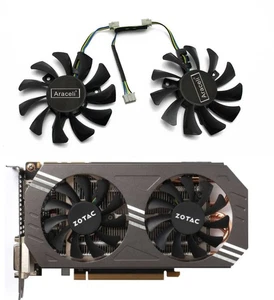 Cooling Fan For ZOTAC GeForce 970 GTX970 12V 0.38A GA81O2U - PFTG Replace - Afbeelding 1 van 14