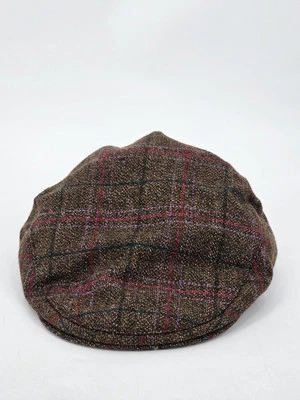 TWEEDMILL 100% Wool Newsboy Tweed Jeff Cap Hat Cabbie British Quilted 71/8 58 - Image 1 of 4