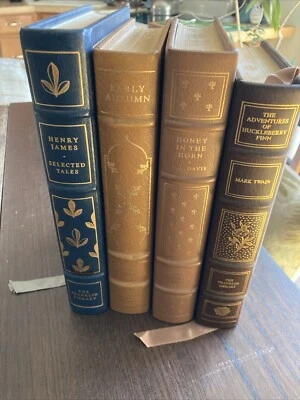 The Franklin Library Books Lot of 4 Early Autumn- Honey in the Horn -Twain-James - Image 1 of 4