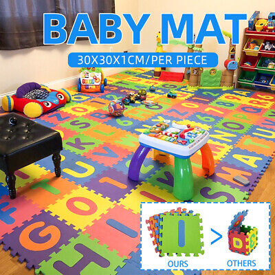 30x30x1 Kids Baby Alphabet/Number Interlocking EVA Foam Floor Mat 26/36 Pcs Gift • 39.99$