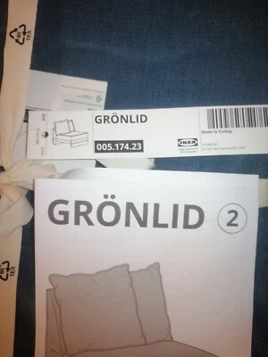 IKEA  GRÖNLID Bezug 1er Sitzelement, Tallmyra blau Neu 005.174.23 - Bild 1 von 3