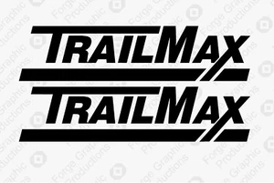 FitsTrailmax trail max Decal Kit Flatbed Trailer Replacement Stickers Graphics - Picture 1 of 2
