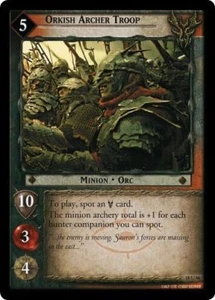 LoTR TCG T&D Treachery & Deceit Orkish Archer Troop 18U76 18U86 - Picture 1 of 1