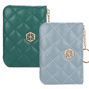 Women's PU Leather Small Wallet Card Holder Mini Change Purse Zipper Coins Bag - Picture 1 of 30