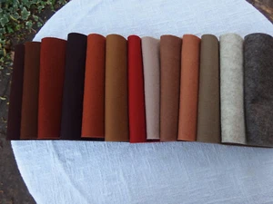 De Witte Engel - Wollfilz 100 % - A4 Platten - 1 mm - viel braun - €10,--/m