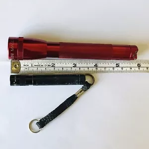 MAGLITE Mini Red+ Solitaire Black Flashlights - for Repair or Parts NON-WORKING - Picture 1 of 6