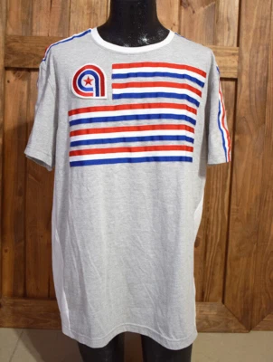 Camiseta vintage Akademiks para hombre talla 2XL, gris claro con tema patriótico Foto 1 de 4