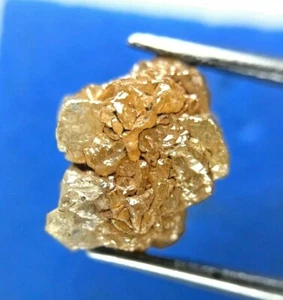 RAW DIAMOND 3.99TCW ORANGE YELLOW MIX SPARKLING NATURAL IRREGULAR SHAPE FOR GIFT - Picture 1 of 11