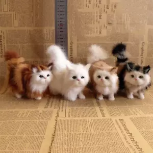 Kitten Cat 5 Inch Stuffed Animal Plush Toys Toddler Doll Kids Gifts Fake Cat - Picture 1 of 16