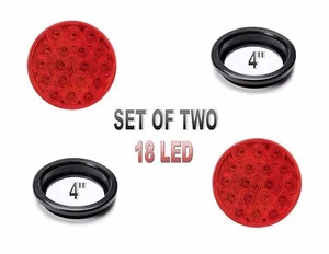  Luces S/T/T ROJAS 4" (18 LED) con ojales - (PAR) SEMIRREMOLQUE - Imagen 1 de 5
