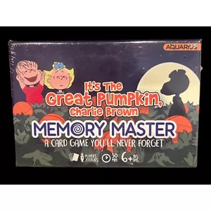 Brand New Charlie Brown & The Great Pumpkin Memory Masters Card Game Family Nite - Picture 1 of 3