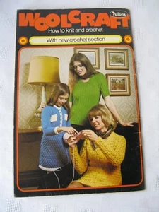 PATONS WOOLCRAFT HOW TO KNIT & CROCHET WITH NEW CROCHET SECTION PB - Picture 1 of 14