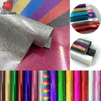 Glitter Heat Transfer Vinyl Bundle Iron-on Heat Press Tshirt Craft Film 20*25cm - Image 1 of 4