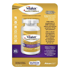 Vitalux Advanced Plus Omgea-3 OCULAR MULTIVITAMIN (No beta-carotene), 135 eas...