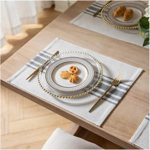 Placemats Set of 4 for Dining Table Woven Cloth Place Mats for Kitchen Tablet... - Picture 1 of 6