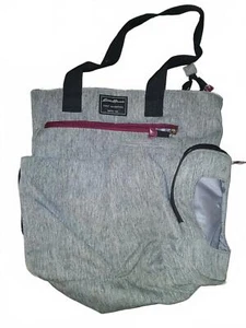 Eddie Bauer Grey Tote Diaper Bag,good used condition  - Picture 1 of 5