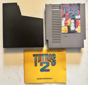 Tetris 2 NES Cartridge mit Anleitungsheft & Hülle original getestet - Bild 1 von 2