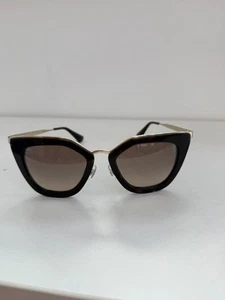 Prada Cinema Dark Brown Gold Sunglasses SPR53S - Picture 1 of 10