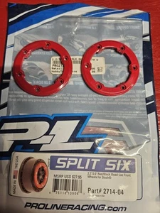 Pro-Line Racing 2811-04 Raid Bead-Loc 2.2/3.0" Short Course Red/Black Wheels - Picture 1 of 3