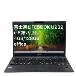 Fujitsu LIFEBOOK Balck U939/B ci5 8th generation 4GB 128GB 1920 x 1080 Japan - Picture 1 of 8