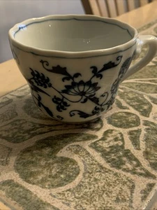 Blue Danube ~ Vintage Blue Onion Flat Cup Only Square Logo - Picture 1 of 5