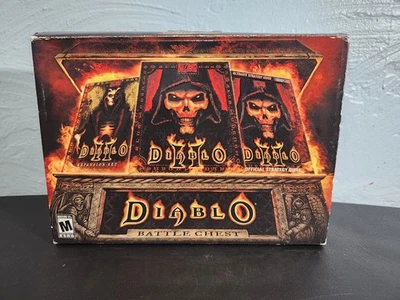 Diablo Battle Chest PC Video Game 2001 Complete with Manual CIB open box like N - Image 1 of 4
