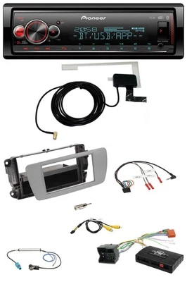 Pioneer Bluetooth DAB USB Lenkrad Autoradio für Seat Ibiza 2008-2015 dublingrau - Bild 1 von 4