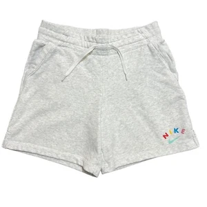 NIKE Girl's Gray Drawstring Shorts Size X-Large Kids - Picture 1 of 8