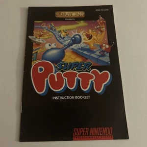 PUTTY Super Nintendo SNES Game Original 1993 U.S. GOLD Instruction Booklet *ONLY - Picture 1 of 2