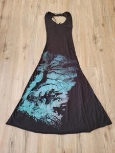 Vintage RARE Lip Service 4 Horseman Tribulation Maxi Dress S Fashion Victim Goth - Picture 1 of 9
