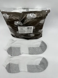 NEW 10 PAIR PACK FRUIT OF THE LOOM MENS NO SHOW COTTON SOCKS MADE IN USA 7-12 - Picture 1 of 5
