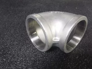 304 Stainless Steel Elbow, 90°, FNPT, 3" Pipe Size - Pipe Fitting(ZJ) - Picture 1 of 4