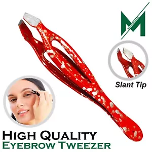 Professionelle Augenbrauenpinzette Edelstahl Hair Beauty flache Pinzette Plucker - Bild 1 von 3