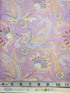 Temple Flowers On Lavender BTY Amy Butler Free Spirit Cotton Sew Quilt Fabric - Picture 1 of 2