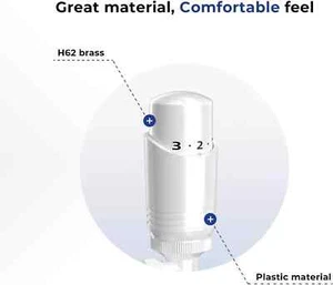 Thermostat Heizkörperventil Vancoco Modern TRV H62 Messing Handheizkörper 595 - Bild 1 von 8