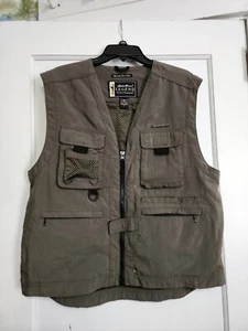 Chaleco de pesca de viaje Eddie Bauer Legend Earthtech Wenatchee verde ejército talla pequeña - Imagen 1 de 5