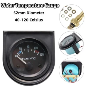 2" 52mm Car Water Temperature Gauge Meter 40-120℃ Sensor Water Temp Gauge - Picture 1 of 8