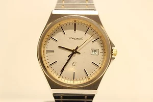 VINTAGE MEN'S CLASSIC ALL STAINLESS STEEL QUARTZ WATCH "REGENT"SOHNLE/MOV.ETA 7J - Picture 1 of 9