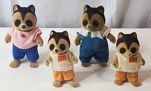 Vintage Maple Town Roxie & Ruthie procione e famiglia 4 personaggi - Foto 1 di 5
