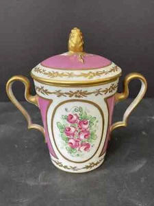 Schöne große übergroße Sevres 2 Griffe Tassen 6"" H - Bild 1 von 3