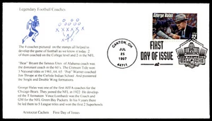 1997 George Halas FDC Legendary Football Coaches 1871-1983 Aristocrat Cachet - Picture 1 of 2
