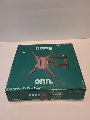 HANG ONN Full Motion TV Montaje en Pared NUEVO 32"-47” Soporte Hasta 77 lb Caja Abierta Foto 1 de 4