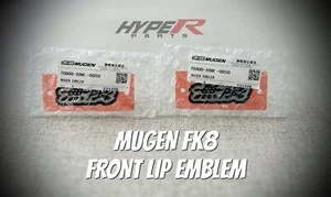 Genuine Mugen Front lip Emblem for CTR FK8 - Picture 1 of 4