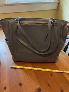 Grey Computer Laptop Bag Tote - Bild 1 von 4