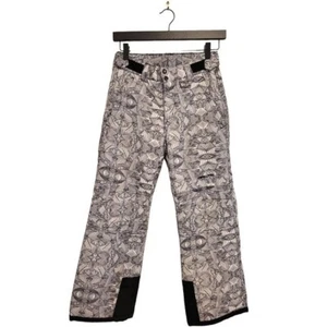 Arctix Kids Snowpants Black White Geometric Insulated Winter Sports Pants Y Med - Picture 1 of 11